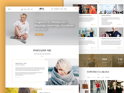 Web page for Osa - Monika Jurczyk design fashion page design redesign style ui ux design web page webpage design