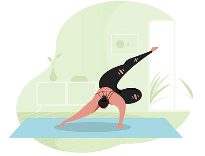 Humanic Yoga abstract artwork drawing flat illustraion illustration meditation vector woman woman illustration yoga yoga pose