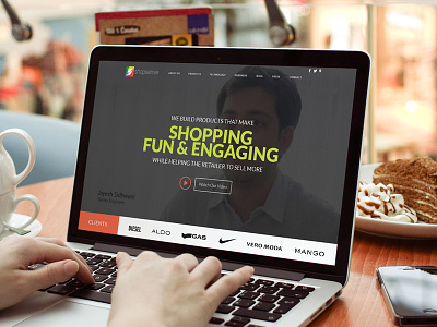 Website Landing Page - Shopsense brand identity flat ui graphic design icondesign illustration logo design user interface web design