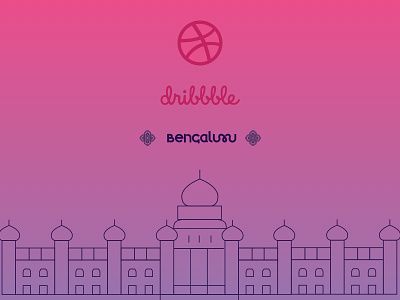 Dribbble Meetup bengaluru dribbbble illustraiton meetups pink