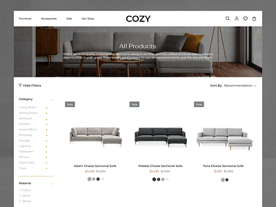 Cozy - A modern furniture store