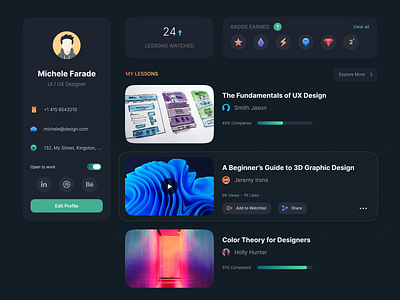 Designdash card design dark theme dark ui designdash gradient color gradient ui new design new icon new trend new ui popular trending ui web design