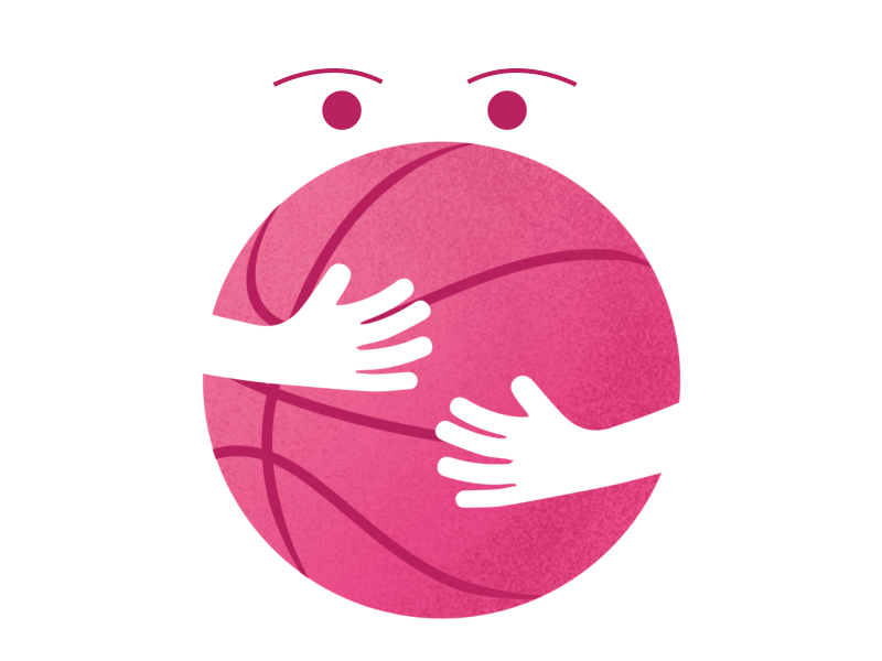 Dribbble Lover! animation dribbble dribbble lover negative space pink