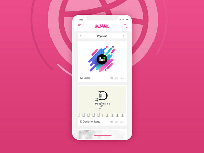 Dribbble App