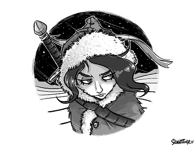 Cold black cold doodle illustration photoshop silentiger sketch white