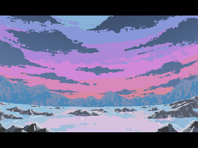 Arctic landscape animation arctic landscape pixel silentiger sky