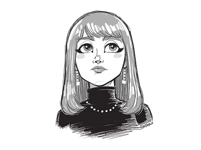 Fancy girl sketch