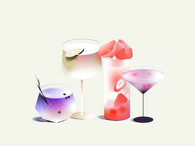 🍸 app beverage coctail colorful delivery design drinks food illustration ui vector