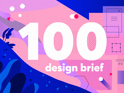 Design Brief #100 articles brief illustration mobile newsletter organic product design research top ui ux web