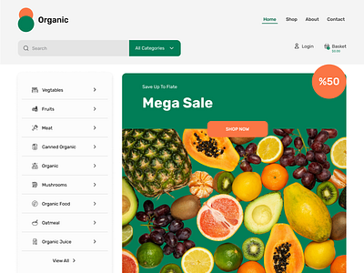 Grocery Shop Landing Page