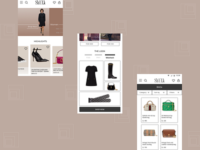 Fashion E-commerce Mobile App app application branding e commerce fashion mobile typography ui ux