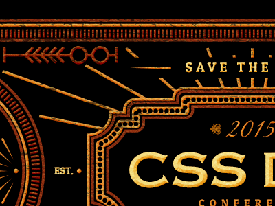 CSS Dev Conf - Save the Date Banner cssdevconf vintage