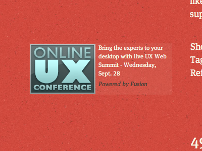 UX Web Summit Ad Banner