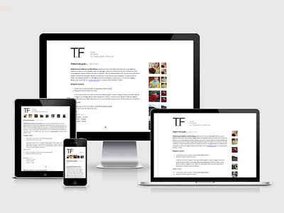 Responsive blog progress