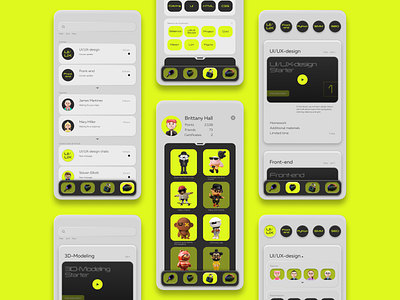 Mobile App Concept / Learning Platform concept design mobile ui ux