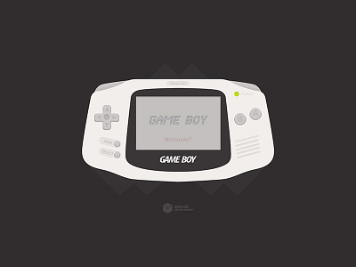 Game Boy flat game boy icon illustration illustrator pixel vectors