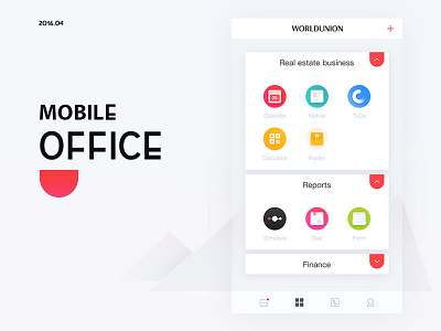 MOBILE OFFICE android app design icon iphone mobile oa office quickoffice ui ux