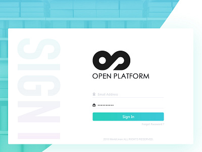 open platform sign in account app apps design interface login material sign in ui user ux web