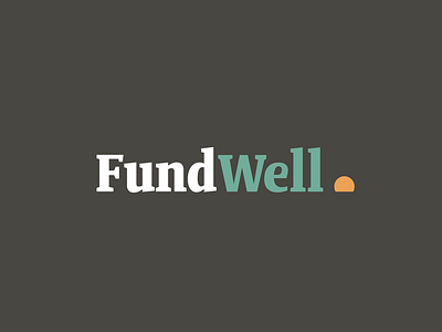 Fundwell Logo branding logo professional simple typography