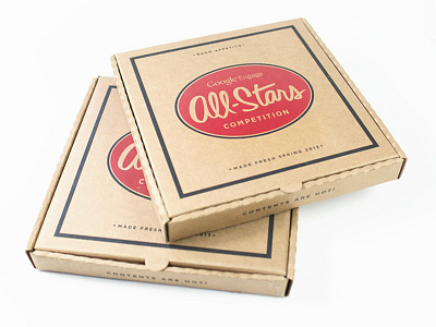Google Engage Direct Mail direct mail google packaging pizza box print design