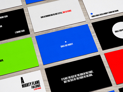 Small but mighty. bitty business cards dot small