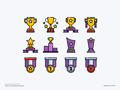 Awards Icon set