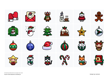 25 Free Christmas Icons christmas color line colorful download event free free download freebie icon icons iconset illustration outline symbol vector website xmas