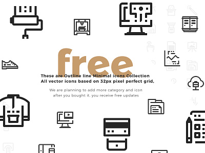 100 ~ minimal free icon pack download free freebie icon illustration interface logo symbol ui ux web