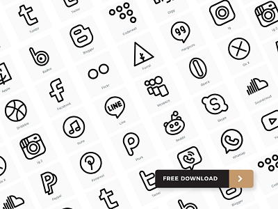 30 Free social media icon