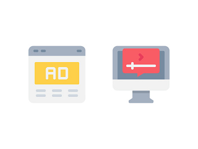 Online Advertising color line email icon illustration outline symbol vector web website