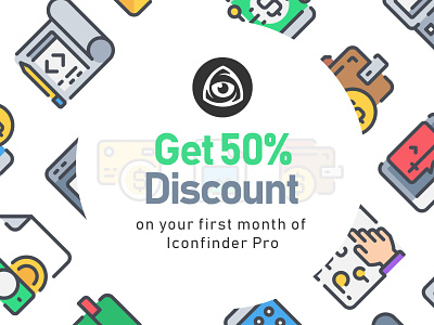 Get 50% Discount - Justicon design discount icon iconfinder icons illustration sign symbol ui ux