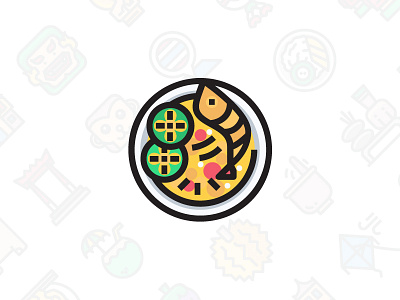 Tom Yum Krung Icon color line download icon illustration symbol ui vector website