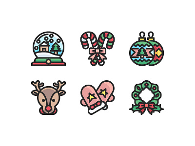 Christmas Icon set icon illustration logo symbol vector website