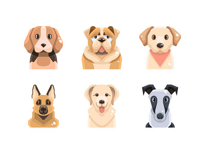 Are you a dog lover? character design dog dogs icon illustration symbol vector