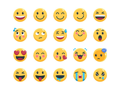 Emoji avatar character emoji emoji set emojis emotional icon illustration symbol vector website