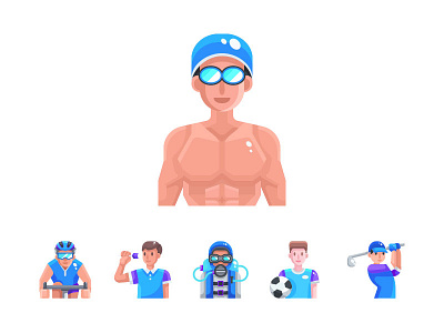 Sport Avatar avatar design download icon icon design icon set illustration sports symbol vector