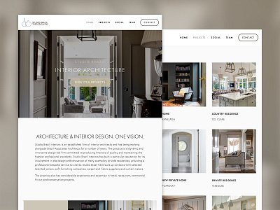 Interior Design Web Site interior design invision sketch squarespace ui ux visual design web design web site