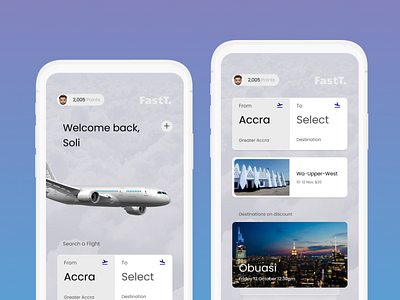 FastT... Aircraft short distance travel concept branding graphic design ui
