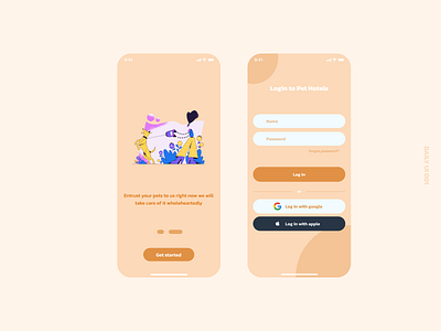 Daily UI 001 - Login page ui