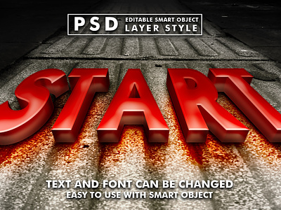 3d realistic text effect