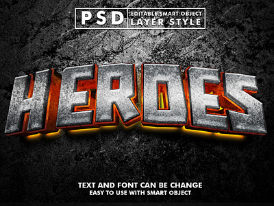 iron 3d realistic psd text effect 3d 3d text design editable text graphic design grunge illustration iron logo metal metal text effect mock up psd rusted silver smart object steel stone template text effect