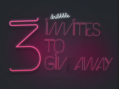 3 dribbble invites giveaway