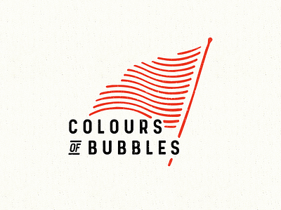 WIP Colours of Bubbles logo band flag grunge logo rock stamp texture typography