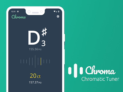 Chroma | Chromatic Tuner App andorid app android app chromatic tuner mobile app open source screenshot tuner