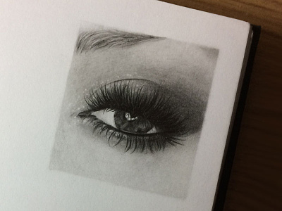 Mini Pencil Drawing 004 art artist artwork drawing eye makeup pencil realistic sketch
