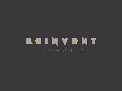 Reinvent Logo branding logo mark type