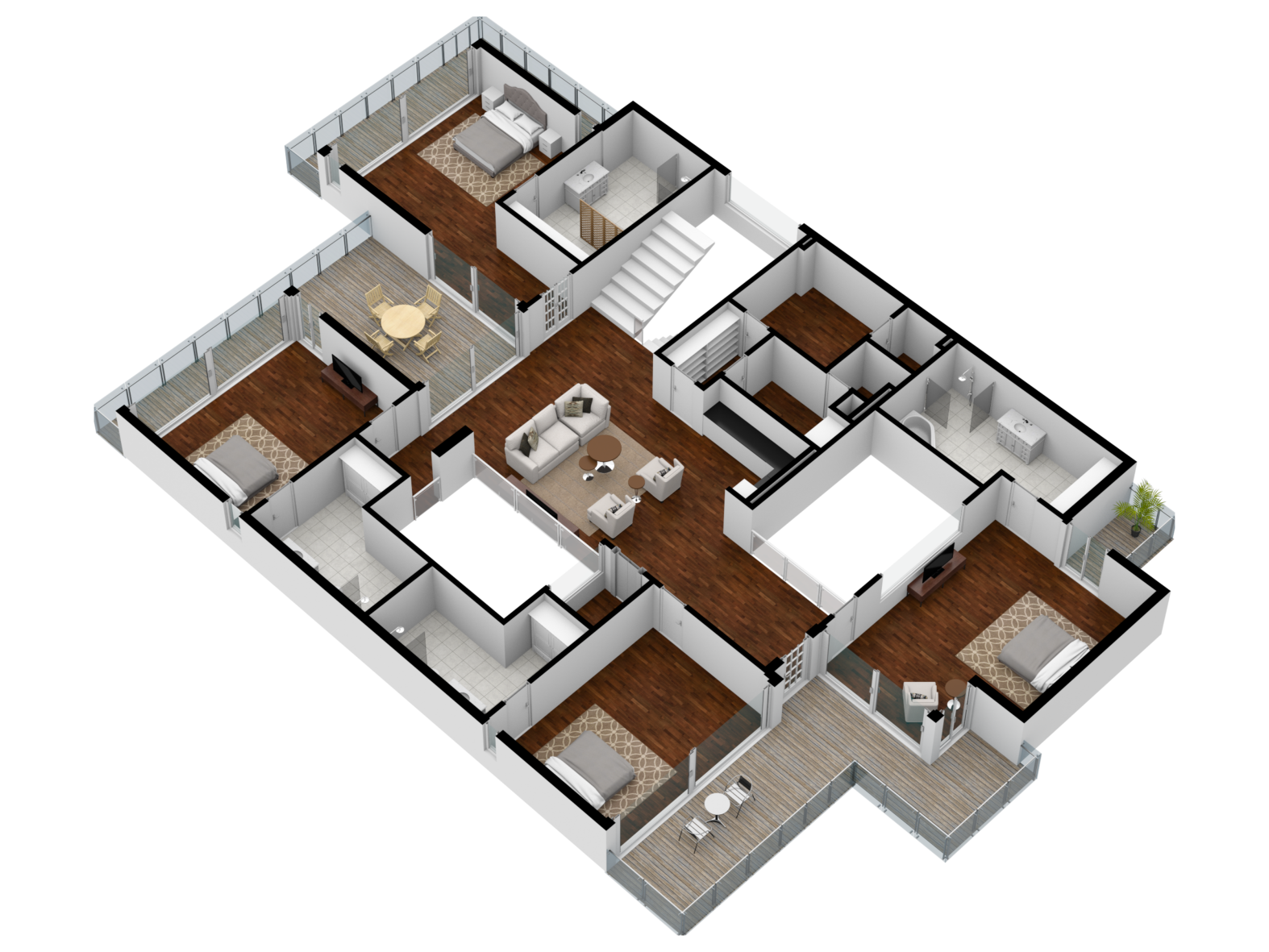 3D Floor plan by Md Amir Hossain Sujon on Dribbble