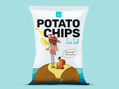 SJIPPIE chips design drawing illustrator packaging
