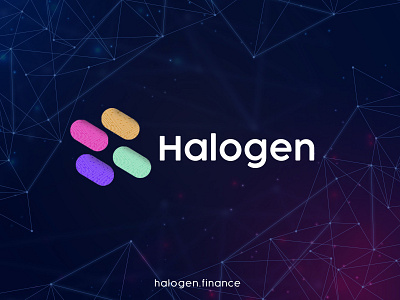 Halogen app design graphic design illustration logo v vector