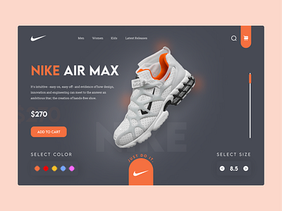 Nike Shoes Webpage UI Design nike shoes webpage shoes webpage ui ui ui design ui designer uiux ux ux design ux designer webpage webpage ui webpage ui design